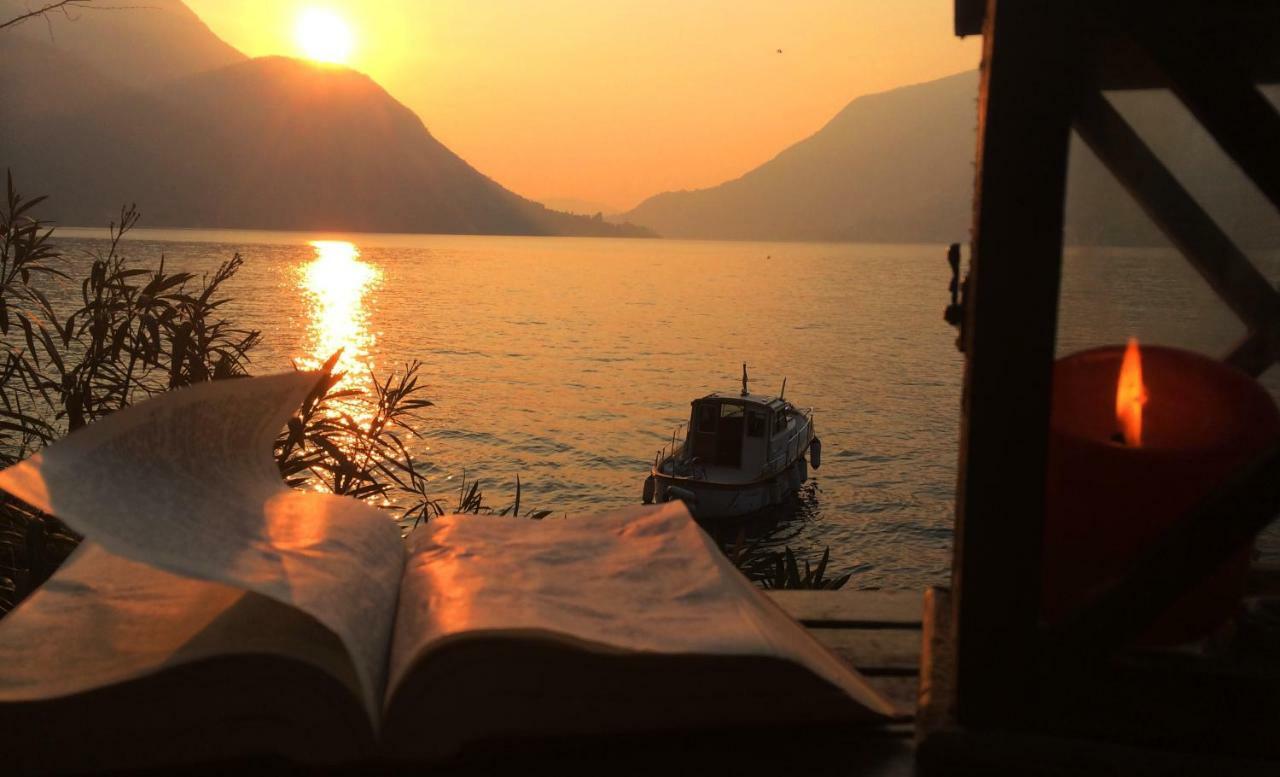 The Writer'S Nest Waterfront Villa By Rent All Como Faggeto Lario Bagian luar foto