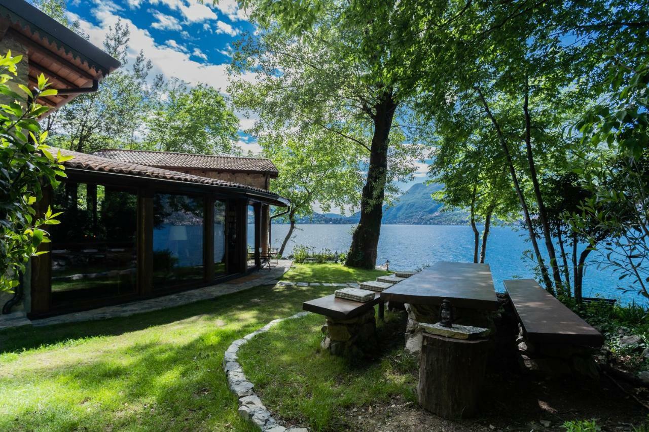 The Writer'S Nest Waterfront Villa By Rent All Como Faggeto Lario Bagian luar foto