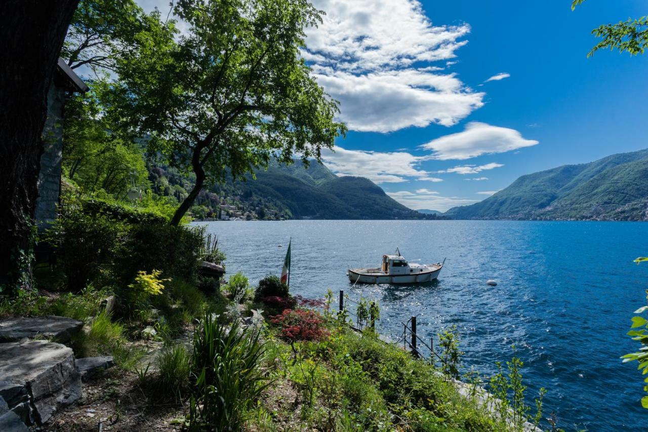 The Writer'S Nest Waterfront Villa By Rent All Como Faggeto Lario Bagian luar foto